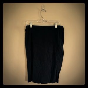 89th & Madison Black Pencil Skirt